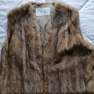 Muscalus Of Harrisburg, PA Women's Vintage Mink Fur Vest (See Measurement Pics)
